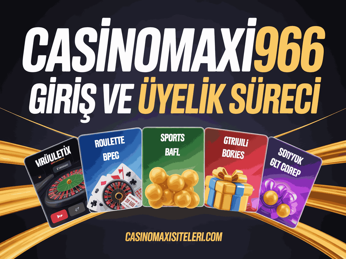 casinomaxi966 giris ve uyelik sureci